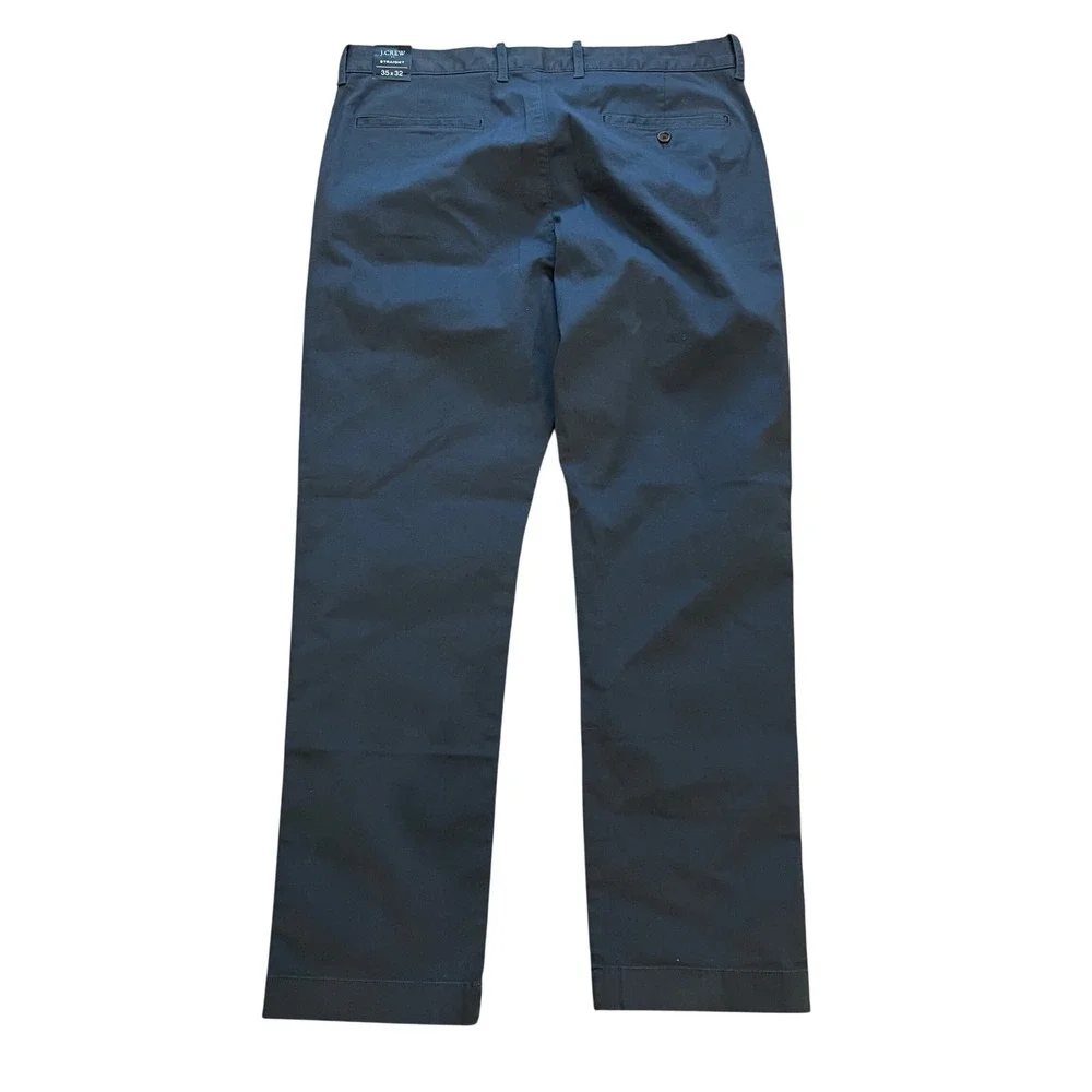 J.Crew Flex Straight Fit Chino Pants Navy‎ Blue 35x32 H3186 New